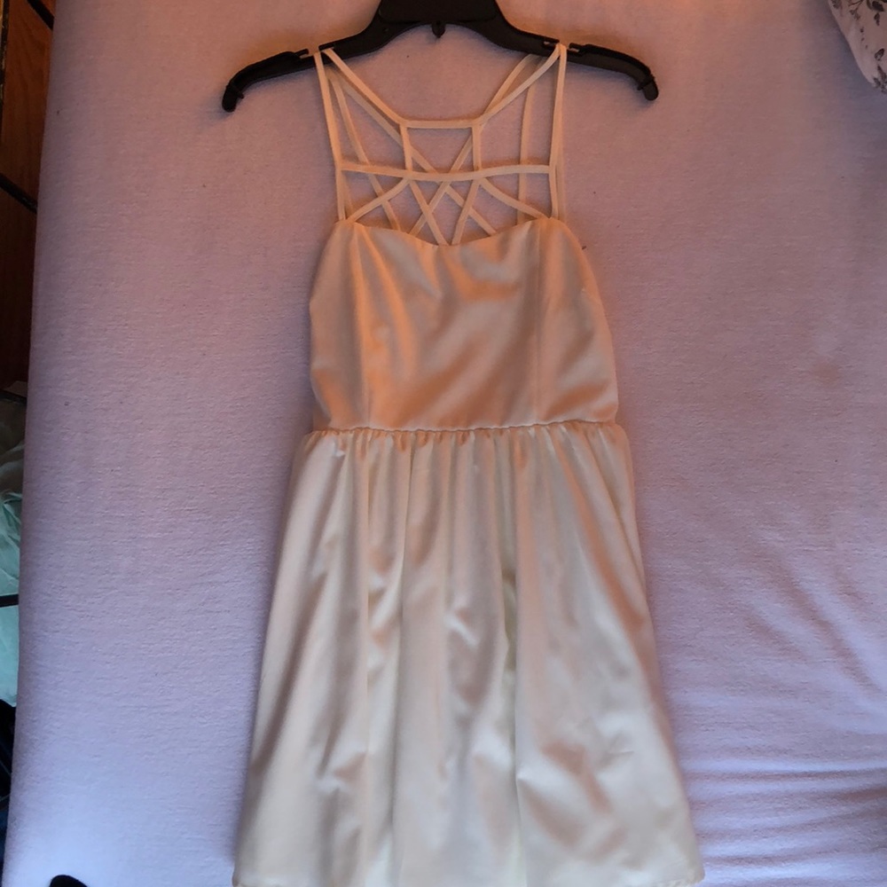 Lulus “can’t cage me” ivory dress